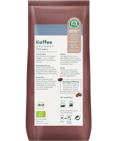  Lebensbaum Lebensbaum Bio Gourmet Decaffeinated Ground Coffee (1 x 250g) - Buy Online on GoSupps.com