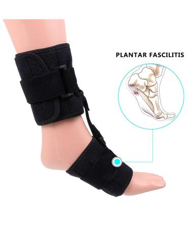 Buy Healifty Foot Drop Corrector Wrap - Elastic Splint Support for Running & Football - Cotton Sleeve Protector (Black 25x15cm) | International Shipping - Buy Online on GoSupps.com