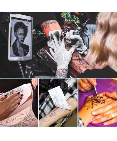 SOTICA Tattoo Practice Skins & Transfer Paper Set - 10 Fake Skin Pieces + 20 Thermal Template Papers for Tattoo Supplies - Buy Online on GoSupps.com