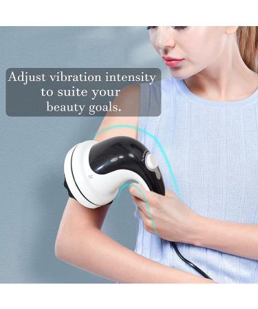 Handheld Cellulite Remover Electric Back Massager with 4 Massage Heads - Portable Anti-Cellulite Massager for Neck, Shoulders, Arms, Back, Waist, Belly, Legs, Feet, and Calves - Buy Online on GoSupps.com