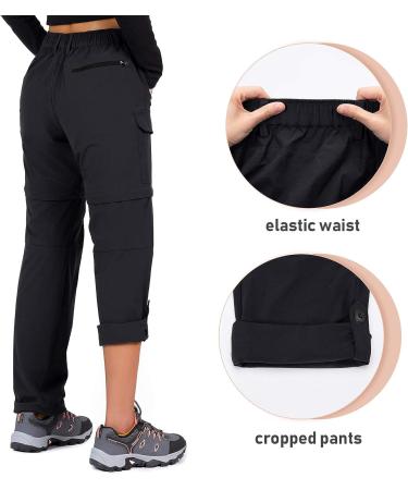 Cycorld Women's Convertible Quick-Dry Hiking Pants - Black Large - Buy Online on GoSupps.com