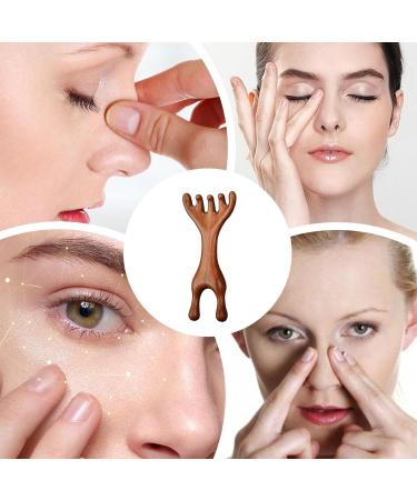 Peigne en bois de santal Grattoir nasal en bois de cerf Grattoir nasal en bois de santal tendance en bois de cerf dents larges Peigne grenouille en bois de cerf - Buy Online on GoSupps.com