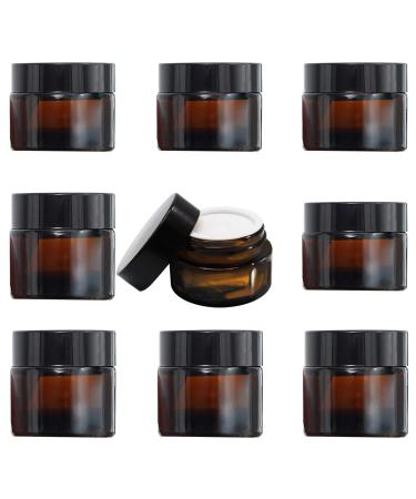 Tokincen 8 pieces 20ml 30ml amber glass empty can clear cremed box empty. Empty can empty fulfillable container brown glass container with lid and liner for cosmetics creams lotion etheric oils amber 8 pieces 20ml 30ml - Buy Online on GoSupps.com
