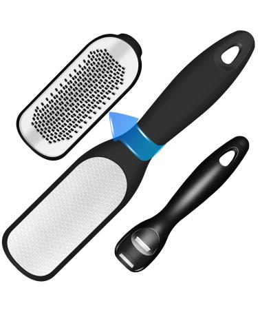 Foot File Foot Callus Remover Dual-Side Colossal Foot Scrubber Dead Skin Remover for to Cracked Heels Foot Corn Dead Skin - Stainless Steel