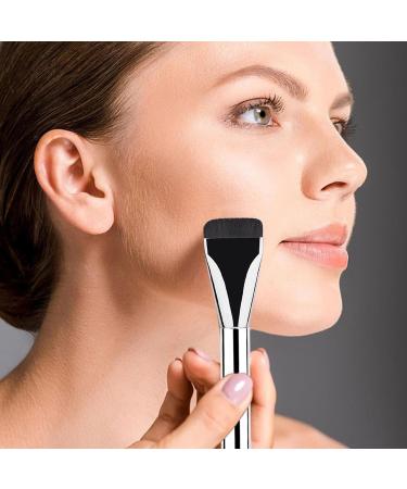 Irikdescia Flat Foundation Brush for Liquid Makeup Fishtail Shape Ultra Thin Makeup Brush Angled Liquid Foundation Brush for Liquid Creamy Concealer Brush - Buy Online on GoSupps.com