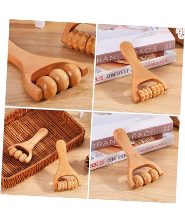 GLEAVI 1 Set Roller Massage - Wood Foot Sole Massager for Relaxation | 15x8CM | International Shipping Available - Buy Online on GoSupps.com