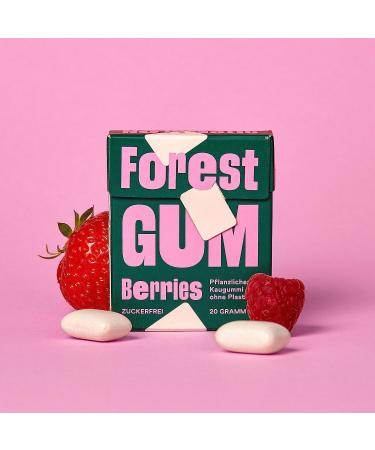 Buy Eco-Friendly Forest Gum Trial Set | 5 Vegan Flavors - Mint Eucalyptus Berry Cassis Mango | Plastic-Free Sugar-Free | 9 x 20g - Buy Online on GoSupps.com