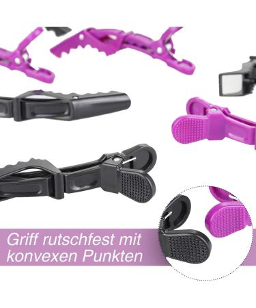 Xrten 12-Piece Hair Clips Set - Professional Hairdresser Sectioning Clips - Durable Plastic Combi-Clip Hair Accessories for Easy Styling - Buy Online on GoSupps.com