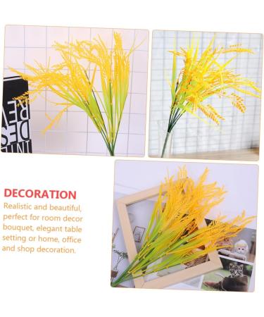 Zerodeko 4pcs 7 Simulated Rice Wheat Ear Flower House Decorations for Plants Realistic Wheat Ear Faux Plants Fake Wheat Ear Faux Greenery Artificial Ears of Wheat Paddy Plastic - Buy Online on GoSupps.com