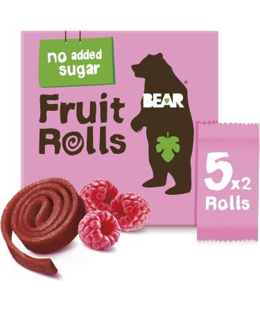 BEAR Fruit Rolls Saveur Framboise | 100% Ingr dients Naturels | Sans Sucres Ajout s | Go ter Sain pour Enfants & Adultes | 30 Sachets de 20g | 600g - Buy Online on GoSupps.com