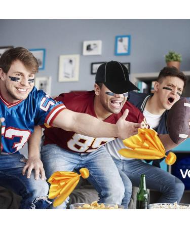 Six Senses Media Penalty Flag Football Flags Set with Referee Hat, Whistle and Lanyard - Perfect for Football Games and Parties - Buy Online on GoSupps.com