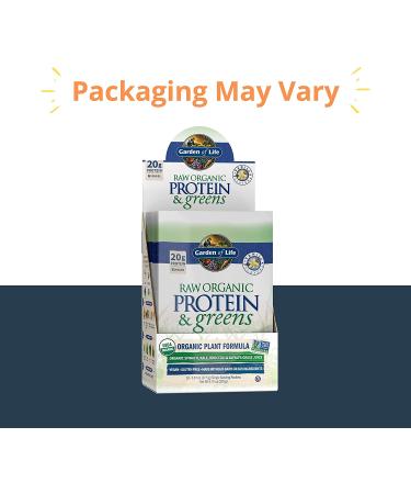 Organic Vanilla Protein & Greens Powder - Vegan, Dairy & Gluten Free - 10ct Tray - Buy Online on GoSupps.com
