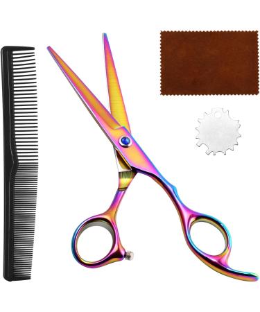 Lictin Hairdressing Scissors Set - Professional Stainless Steel Barber Scissors with Comb, 6 Inch Sharp Razor Hairdresser Shears for Salon & Barbers - 2PCS - Buy Online on GoSupps.com