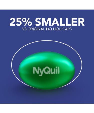 NyQuil Ultra Concentrated Cold and Flu Medicine Nighttime Relief for Cough Sore Throat Fever Congestion Easy to Swallow Easy to Open Bottle 48 LiquiCaps - Buy Online on GoSupps.com