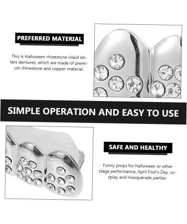 LALAFINA 1 Set Cosplay Costumes BBQ Grill Scary Halloween Props Fangs Tricky Teeth Makeup Man Hip Hop - Buy Online on GoSupps.com