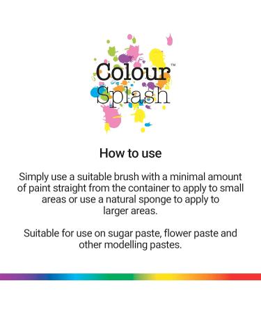 COLOUR SPLASH Metallic Silver Edible Food Paint - 25g | Cake Decorating Paint for Sugar Paste, Marzipan, and Modelling Pastes - Buy Online on GoSupps.com