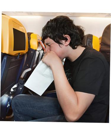 Veemoon Puke Bags - 25pcs Car Sick Bags with Safety Goggles | White Garbage Bags for Hygiene | Vomit Bag for Cars | Flight Barf Bag - Buy Online on GoSupps.com
