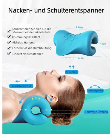 Optimized Hadsomun Neck Stretcher & Cervical Traction Device - Orthopedic Neck and Shoulder Relaxer for Pain Relief - Buy Online on GoSupps.com