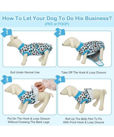 Kuoser Dog Body Suit for Post-Surgery | Breathable E-Collar Alternative for Male & Female Dogs - XS Light Blue - Buy Online on GoSupps.com