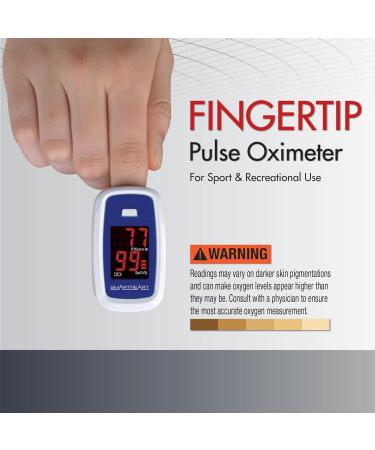 SmartHeart Pulse Oximeter | Portable Blood Oxygen Monitor | Complete System with Lanyard & Batteries | International Shipping Available - Buy Online on GoSupps.com