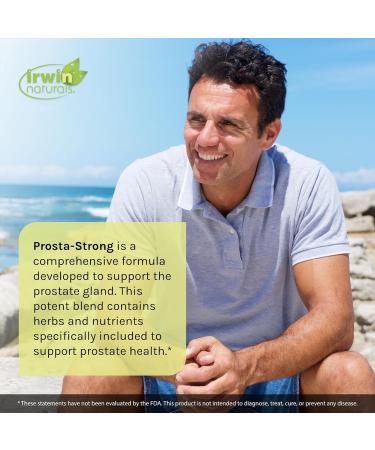 Irwin Naturals Prosta-Strong Liquid Softgels - Prostate Health Supplement with Saw Palmetto Lycopene & Pumpkin Seed Oil - Men's Prostate Support - 90 Liquid Softgels - Buy Online on GoSupps.com
