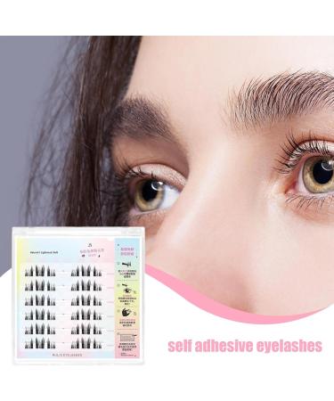 False Lashes | No Glue Eyelashes - Natural Look False Eyelashes Reusable and Long Lasting Lashes for Daily Use Dense - Buy Online on GoSupps.com