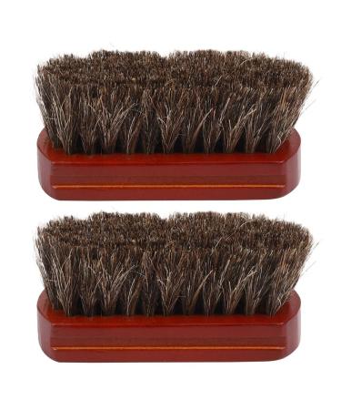 2X Natural Horse Hair Whisker Brush Facial Cleaning Men's Shaving Brush