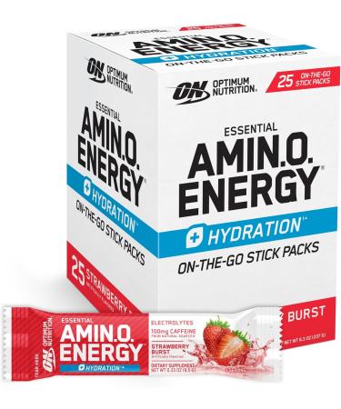 Optimum Nutrition Amino Energy Plus Hydration - Strawberry Burst - 25 Servings