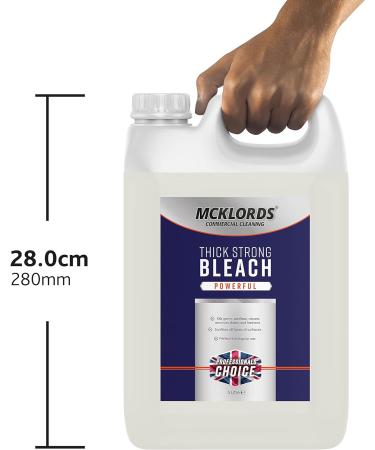 2WORK 2W03986 5 L Pine Disinfectant Pack of 1 & McKLords Thick Strong Bleach 5 Litre + BLEACH Thick Strong Bleach - Buy Online on GoSupps.com