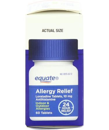 Equate Allergy Relief Loratadine 10mg - 120 Tablets | Fast-Acting Antihistamine - Buy Online on GoSupps.com