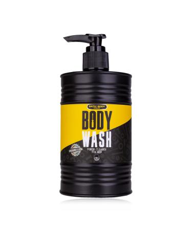 Accentra shower gel/Body Wash Bath + Body Toolkit in pump dispenser in oil barrel shape 400ml fragrance: Sandalwood & Musk- bathing and shower gel for men