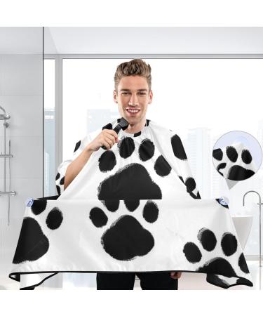 Waterproof Barber Cape - Dog's Paw & Cheetah Haircut Bib for Men & Women | Unisex Hair Cutting Cape - Buy Online on GoSupps.com
