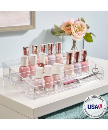 STORi Clear Plastic Multi-Level Vanity Organizer | 4-Tier Makeup and Nail Polish Holder | Made in USA - Buy Online on GoSupps.com