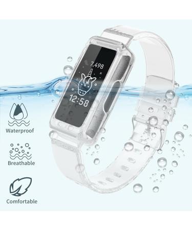 ESeekGo Clear TPU Bands for Fitbit Ace 3/2 & Inspire Series - Rugged Sport Design with Bumper Case - Suitable for Kids and Women - Clear Black+Green (3 Pack) - Buy Online on GoSupps.com