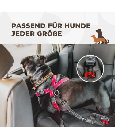 Adjustable Wuglo Dog Car Seat Belt | 30-95cm Universal Safety Harness for Dogs | Gray Buckling Belt for Child Safety Seat | Secure & Durable Dog Snapshot - Buy Online on GoSupps.com