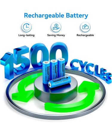 Henreepow 14430 LiFePo4 Battery 3.2V - 500mAh Rechargeable Solar Batteries for Outdoor Garden Lights Shaver Flashlight & Toothbrush (6-Pack - Buy Online on GoSupps.com