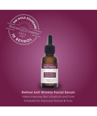 Retinol Anti-Wrinkle Facial Serum - Improve Skin Elasticity & Tone, Reduce Fine Lines & Wrinkles - Vitamin A Concentrate for Youthful Appearance - Buy Online on GoSupps.com