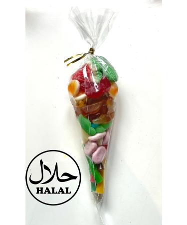 Reward Boards UK 100% HALAL Sweet Cones Pre Filled Candy Cones for Unisex Party Bag Filler with Assorted Sweets (100% Halal) (10 x Cones) - Buy Online on GoSupps.com