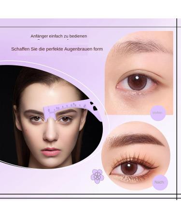lyanny Eyebrow ruler eyebrow template eyebrow templates for women eyebrow shape ruler quick eye makeup tool reusable eye makeup aid for women and lilac - Buy Online on GoSupps.com