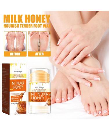 Honey Foot Cream Hand & Heel Cream for Very Dry Hands & Feet Foot Cream for Cracked Heels and Dry Skin Cracked Heel Repair Cream Foot Moisturiser Foot Care Products Cracked Heel Treatment Heel Cream - Buy Online on GoSupps.com
