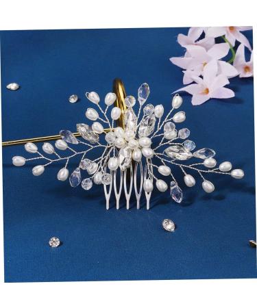 FRCOLOR Bridal Pearl Comb Women Hair Comb Hair Clips Headdresses for Women Hair Accessory for Girls Rhinestone Hair Clip Bride Hair Clip Girl Headpiece Headgear Abs Rhinestones Women's - Buy Online on GoSupps.com