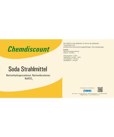 Chemdiscount 10 kg Soda Blasting Agent | Ideal for Soda Blasting & Baking Soda Applications | International Shipping Available - Buy Online on GoSupps.com
