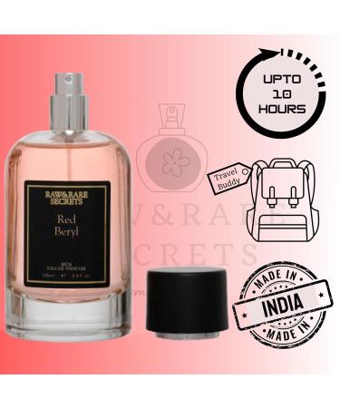 AARVVINTA CRAFT Premium Red Beryl Eau De Parfum for Men Rose Fragrance 3.4 oz - Buy Online on GoSupps.com