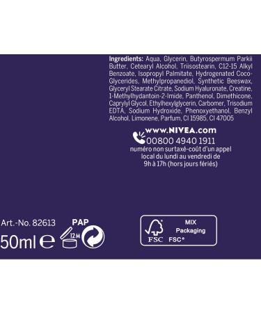 Nivea Hyaluron Cellular Filler Night Cream 50ml - Elasticity & Re-Densifying Formula - Buy Online on GoSupps.com