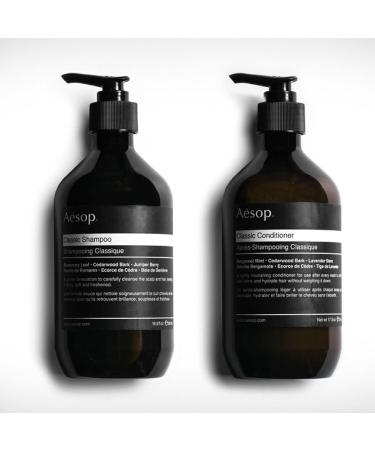 Aesop Classic Shampoo & Conditioner - Hydrating Softening Hair Care | Paraben-Free Cruelty-Free Vegan | 16.9 oz - International Shipping Available - Buy Online on GoSupps.com