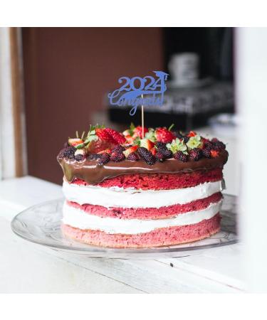 Zerodeko 15pcs 2024 Graduation Cupcake Toppers: Glitter Class of 2024 Cupcake Toppers Grad Cap Food Appetizer Cupcake Picks Graduation Party Decorations - Buy Online on GoSupps.com