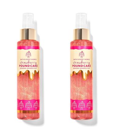 Strawberry Pound Cake Diamond Shimmer Mist by Bath + Body Works - Pack of 2 (4.9 fl oz / 146 ml each) - Buy Online on GoSupps.com