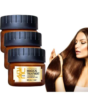 Pure Keratin Repair Hair Mask 5 Seconds Miracle Hair Treatment Repairs Damaged Hair Keratin Hair Mask with Argan and Coconut Oil