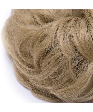 Short Messy Hair Bun Scrunchie in Ash/Blond - 35g Hairpiece Updo Ribbon Ponytail Extensions - Buy Online on GoSupps.com