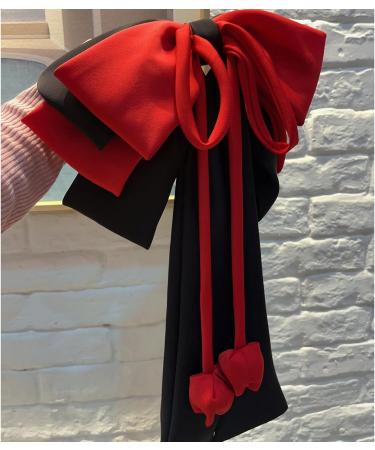 Elegant Hair Bow Clip Long Ribbon Fashion Headdress Hairpiece Barrette Hairpin for Women and Girls Pink and Two Colors - Buy Online on GoSupps.com